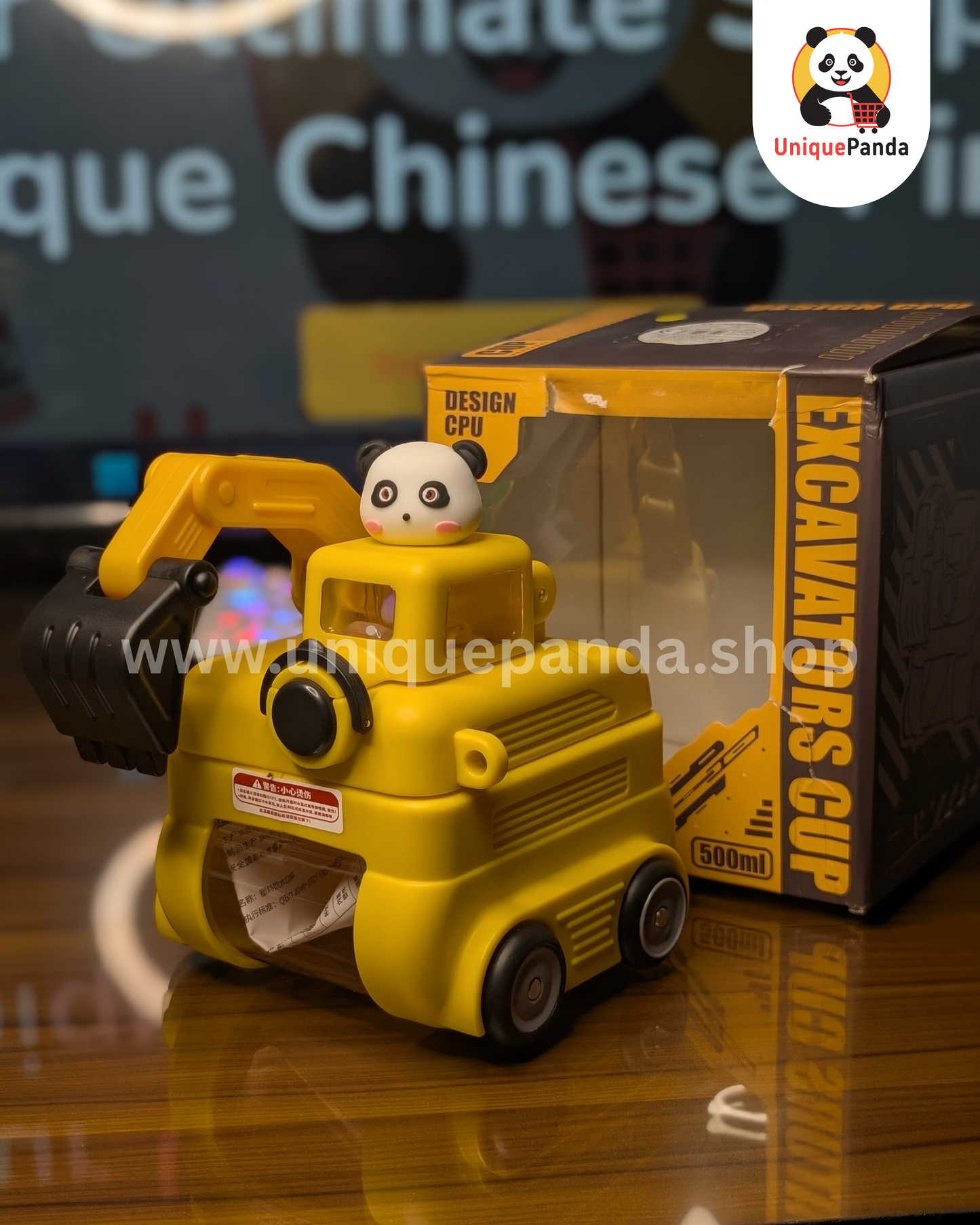 Premium Excavator Toy Water Bottle 550ml - Perfect for Construction Fans, Kindergarten, Birthday Gifts, School, Playtime, Outdoor Fun & Hydration