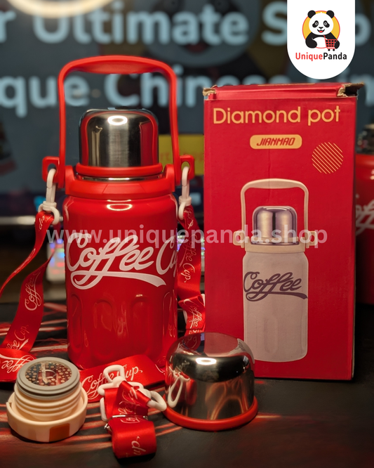 Stainless Steel Coffee Thermos Flask 800ml - Perfect for Students, Gym, Office Use, Travel, Coffee Lovers, Athletes & Daily Commuters