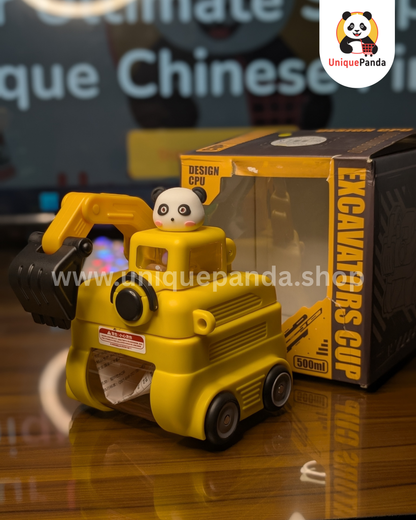 Premium Excavator Toy Water Bottle 550ml - Perfect for Construction Fans, Kindergarten, Birthday Gifts, School, Playtime, Outdoor Fun & Hydration