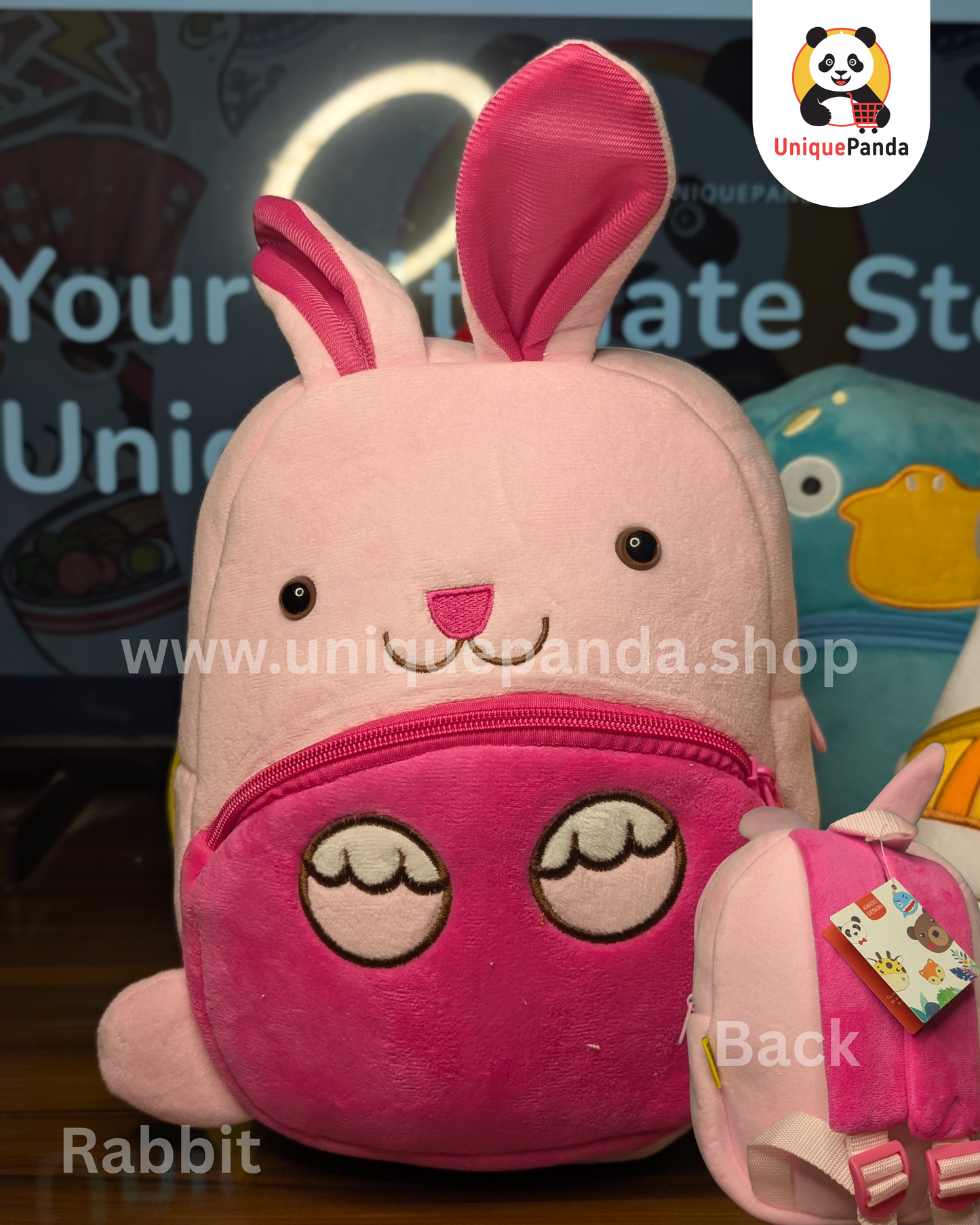 Kakoo Premium Quality Cute Plush Animal Backpack for Kids 1-5 Years – Preschool, Daycare & Kindergarten Bag for Boys/Girls