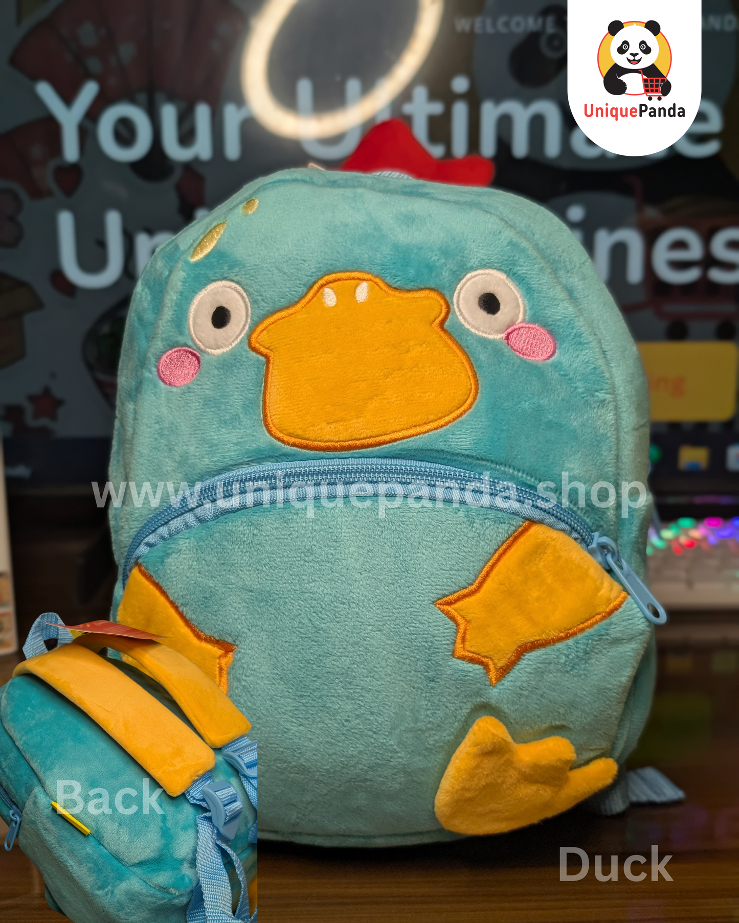 Kakoo Premium Quality Cute Plush Animal Backpack for Kids 1-5 Years – Preschool, Daycare & Kindergarten Bag for Boys/Girls