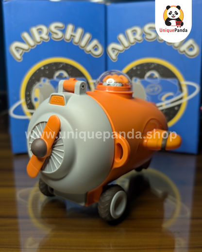 Aircraft 550ml Airship Water Bottle – Premium Tritan Leak-Proof Bottle with Bottle Strap & Aircraft Design for School Children