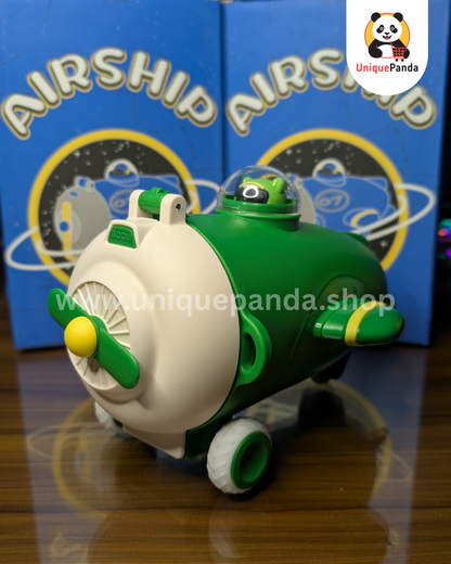 Aircraft 550ml Airship Water Bottle – Premium Tritan Leak-Proof Bottle with Bottle Strap & Aircraft Design for School Children