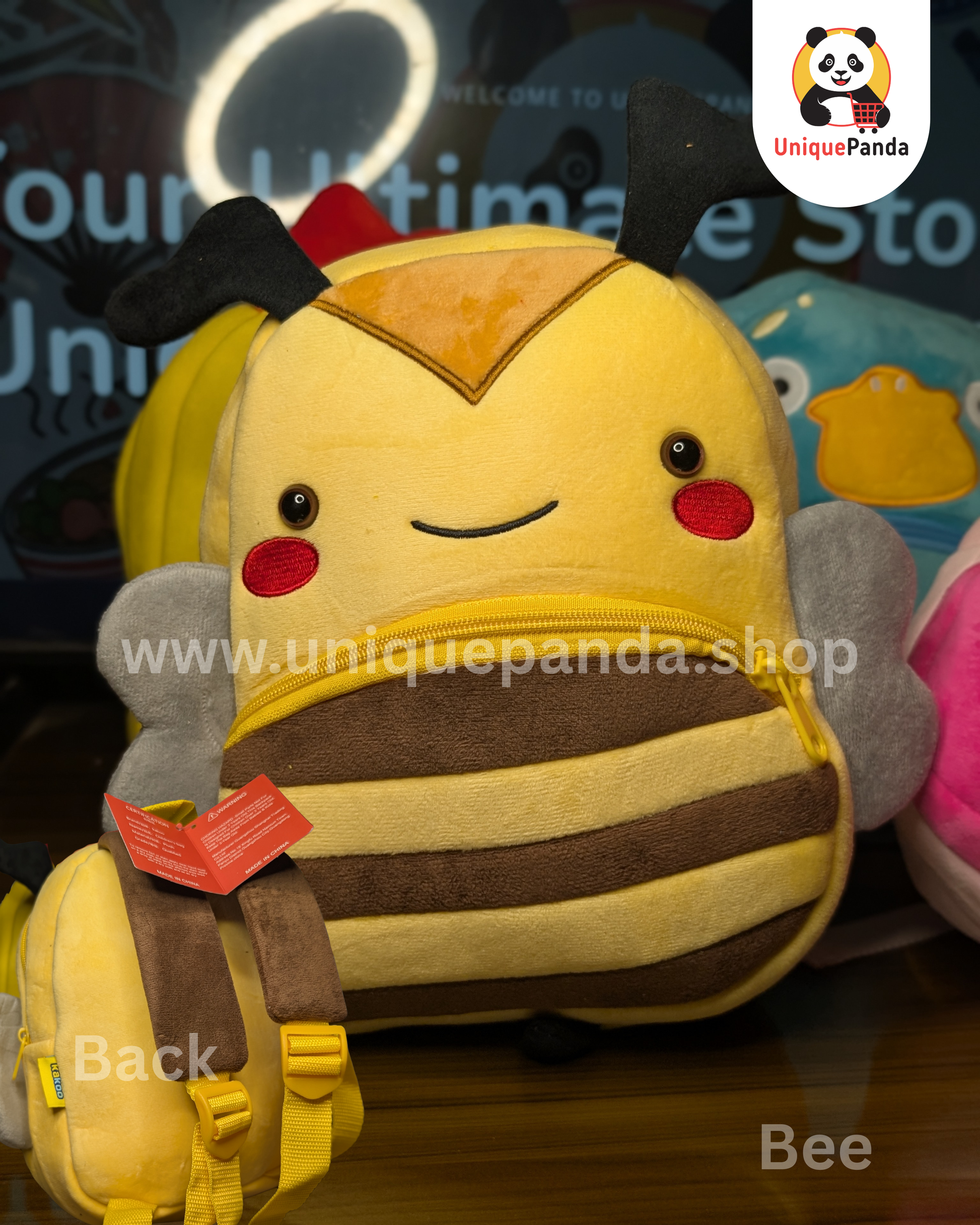 Kakoo Premium Quality Cute Plush Animal Backpack for Kids 1-5 Years – Preschool, Daycare & Kindergarten Bag for Boys/Girls