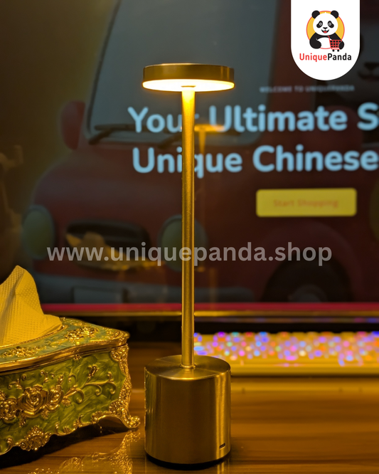 3-Mode Metal LED Desk Lamp | Touch Control, Type-C Rechargeable | Silver | Gold | Rose Gold