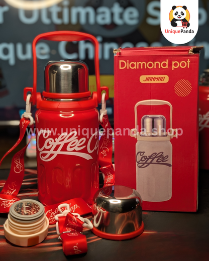 Stainless Steel Coffee Thermos Flask 800ml - Perfect for Students, Gym, Office Use, Travel, Coffee Lovers, Athletes & Daily Commuters