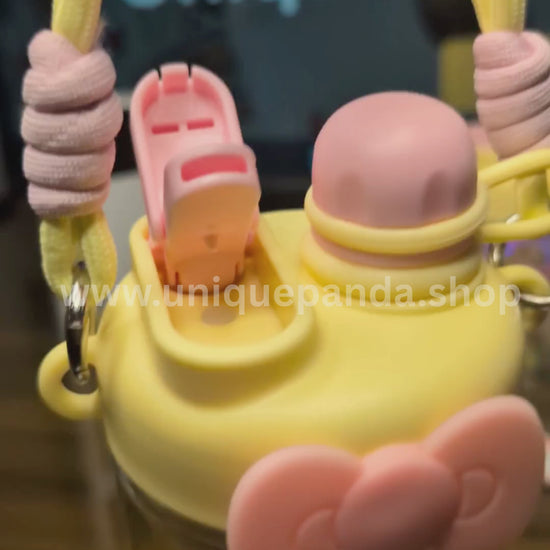 Hello Kitty 500ml Cute Water Bottle with Hand Rope – Perfect for Students, Teen Girls & Young Ladies