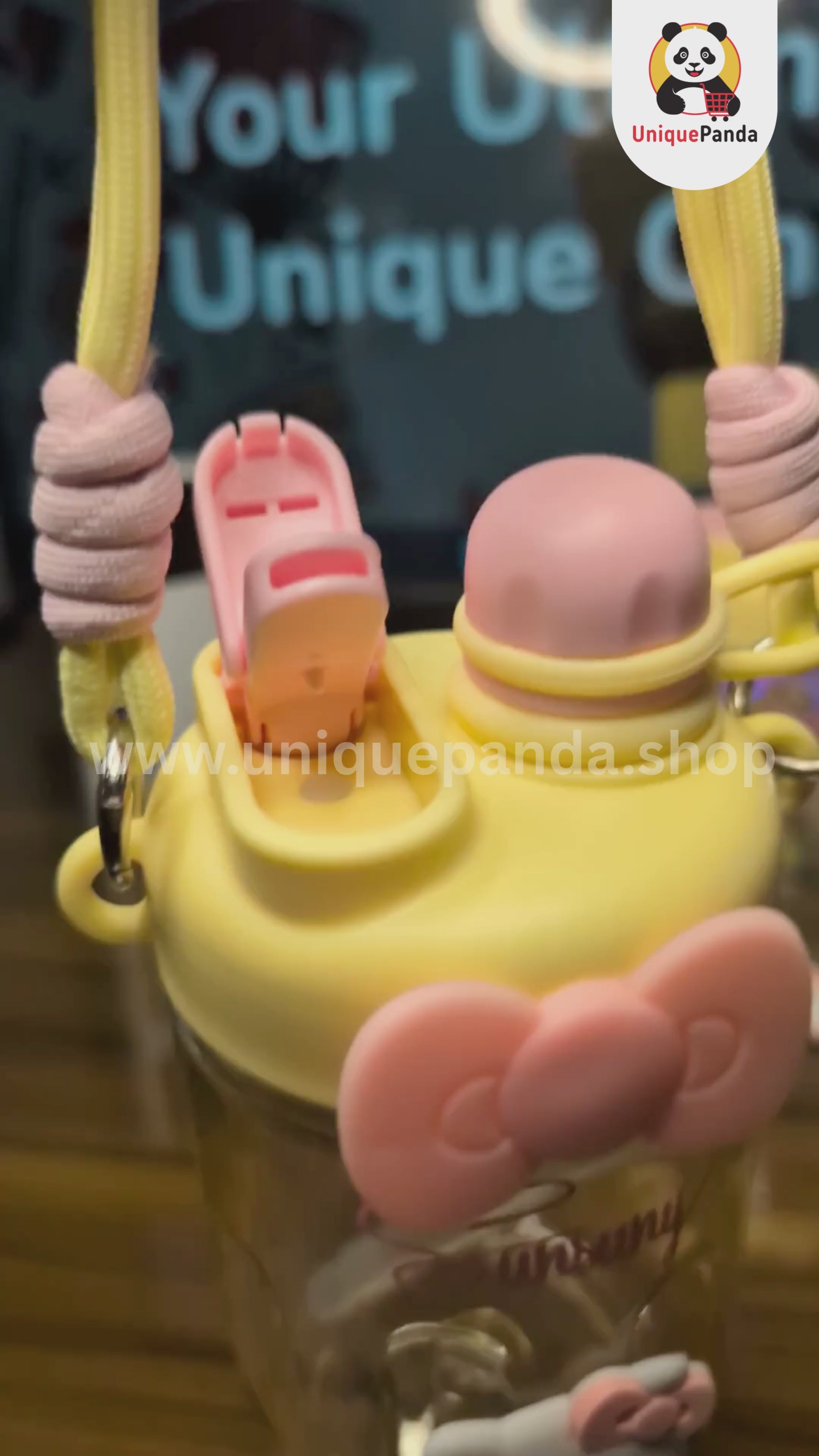 Hello Kitty 500ml Cute Water Bottle with Hand Rope – Perfect for Students, Teen Girls & Young Ladies