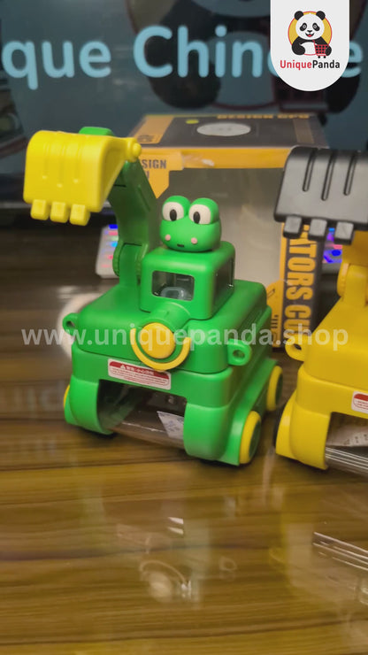 Premium Excavator Toy Water Bottle 550ml - Perfect for Construction Fans, Kindergarten, Birthday Gifts, School, Playtime, Outdoor Fun & Hydration