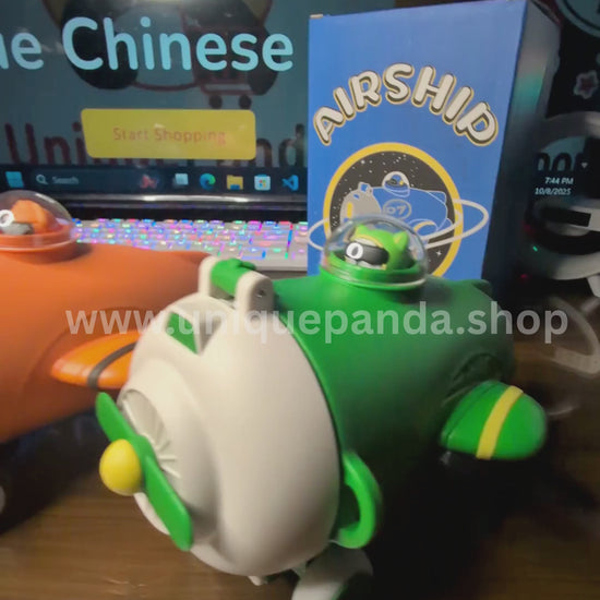 Aircraft 550ml Airship Water Bottle – Premium Tritan Leak-Proof Bottle with Bottle Strap & Aircraft Design for School Children